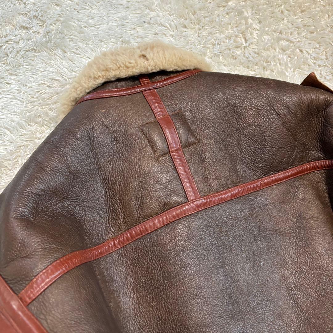 極美品✨大戦モデル　ミリタリージャケット　ムートン　B-3 ブラウン