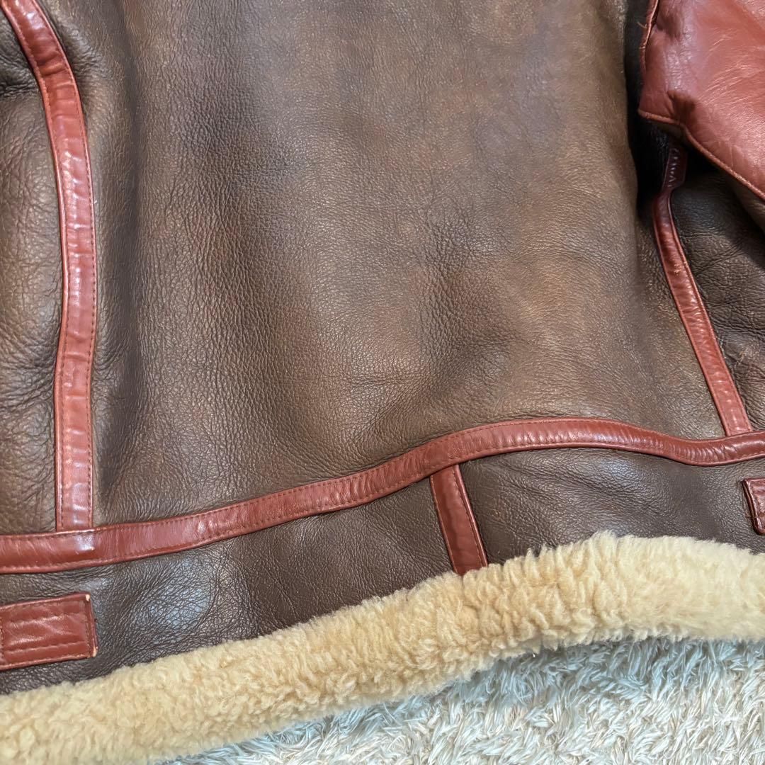 極美品✨大戦モデル　ミリタリージャケット　ムートン　B-3 ブラウン