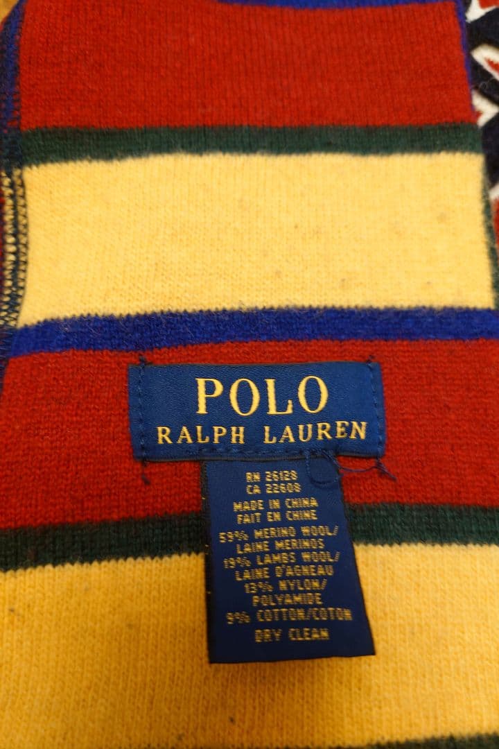 イッキ　Polo Ralph Lauren マルチカラーマフラー