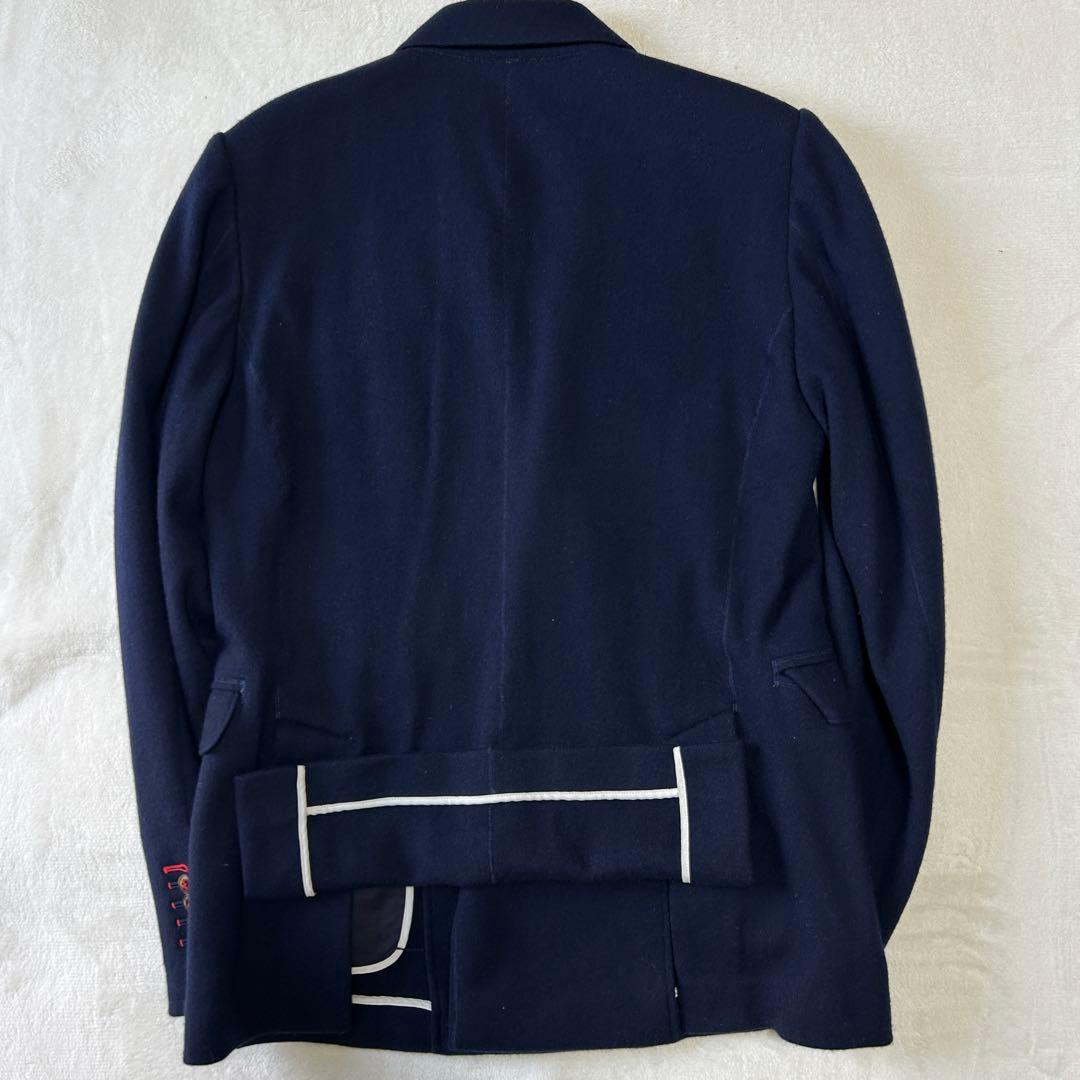 美品 D/him ダブルスタンダード カシミヤ100% ダブルジャケット48 紺