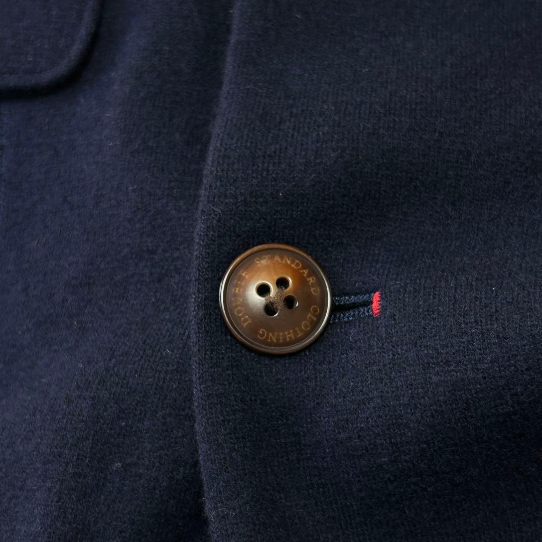 美品 D/him ダブルスタンダード カシミヤ100% ダブルジャケット48 紺