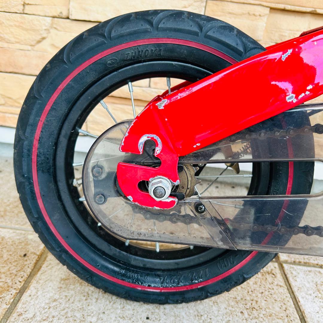 美品 へんしんバイク 12インチ レッド キッズバイク