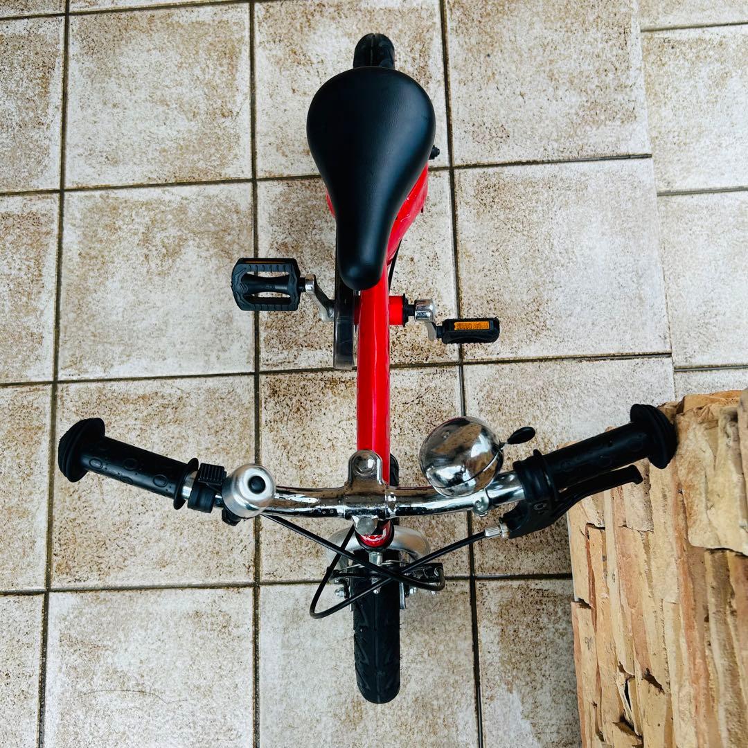 美品 へんしんバイク 12インチ レッド キッズバイク