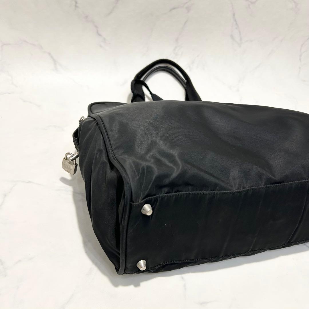 【美品】PRADA プラダ　トートバッグ　ブリーフケース　ビジネスバッグ　黒