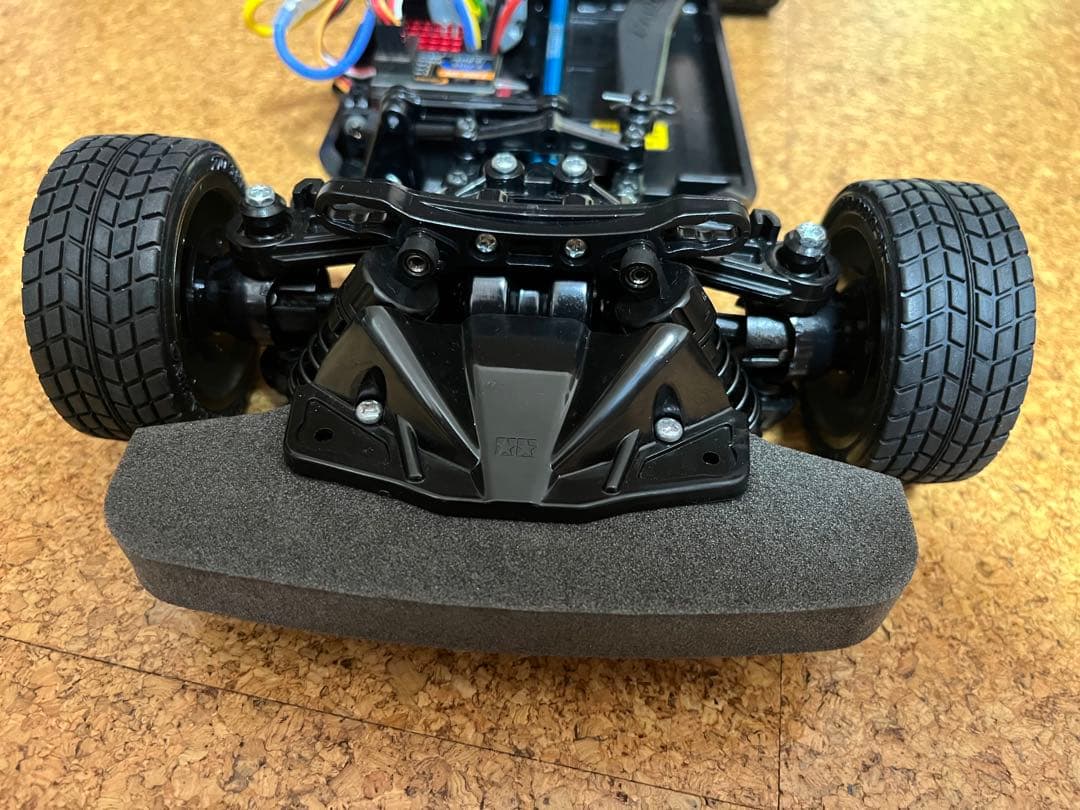 タミヤ TT02 シャーシ メカ付 リポバッテリー付 未走行GT-Rボディ付