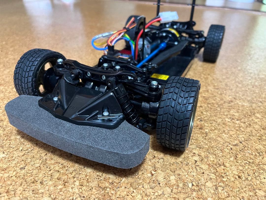 タミヤ TT02 シャーシ メカ付 リポバッテリー付 未走行GT-Rボディ付