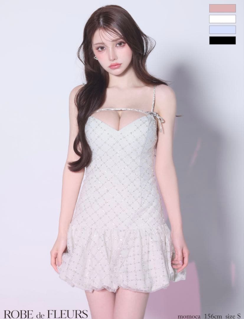 ROBE de FLEURS スリップドレス M