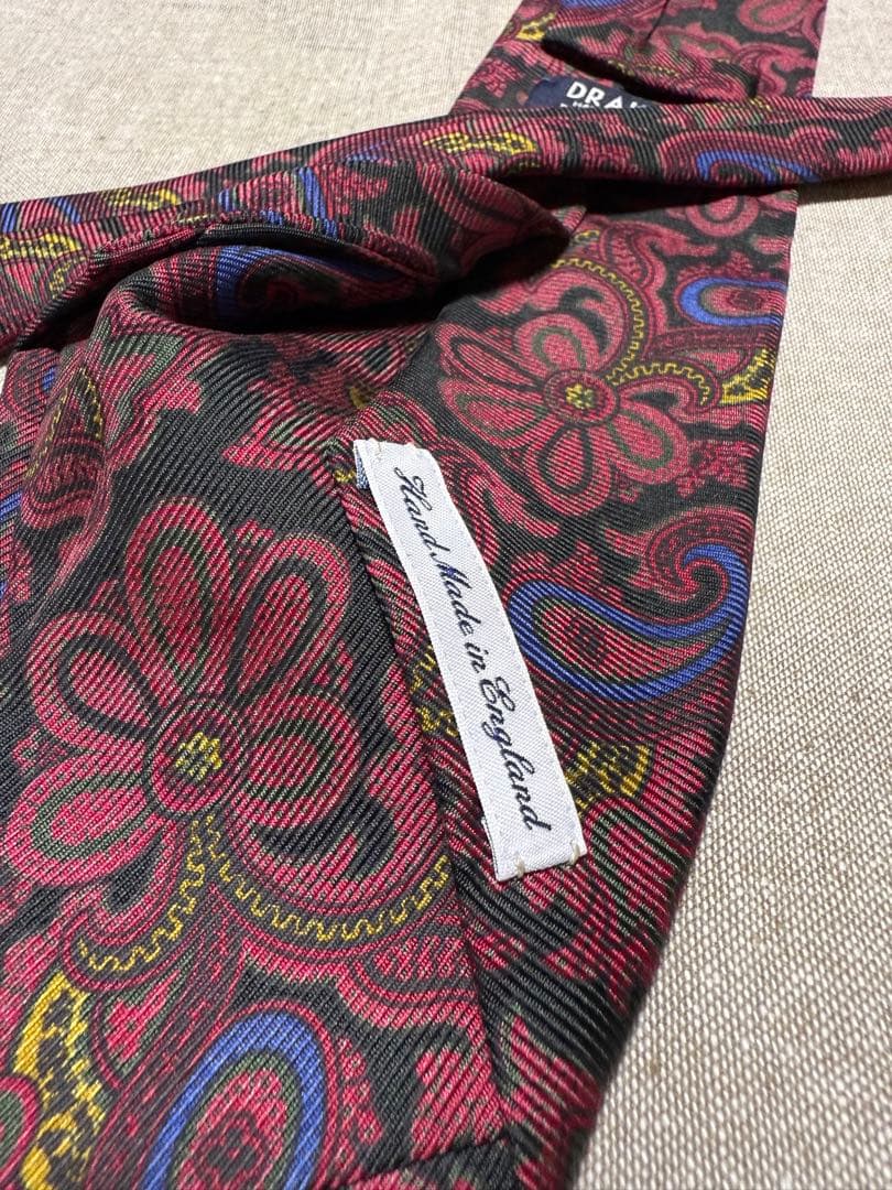 Drake's／BARNEYS NEWYORK別注／ペイズリー／イギリス製