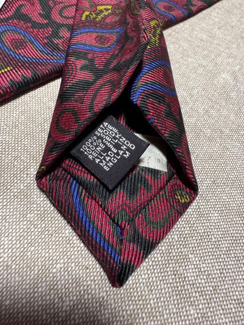 Drake's／BARNEYS NEWYORK別注／ペイズリー／イギリス製