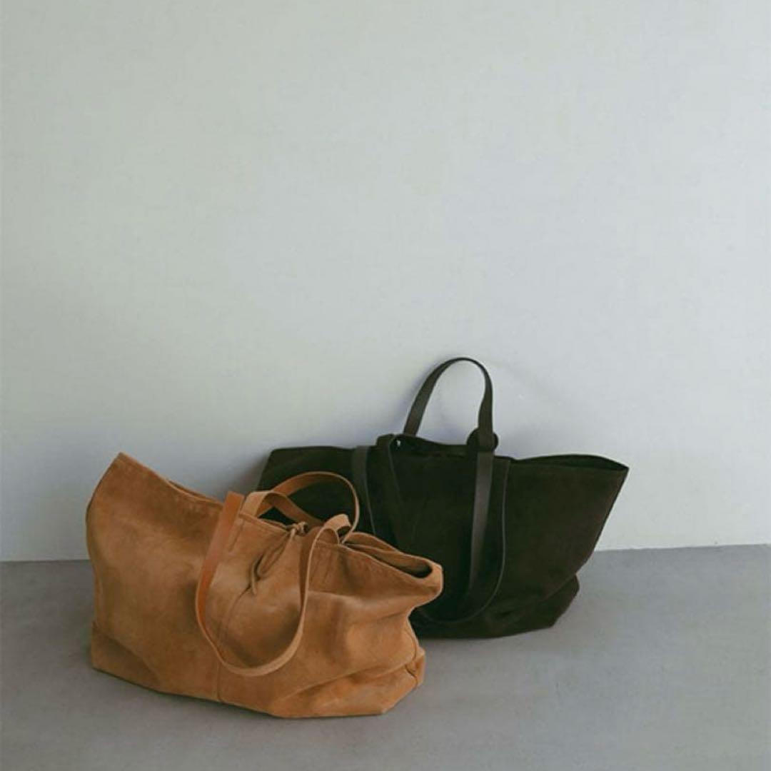 ETRE TOKYO 新作 完売 スウェードビッグトートバッグ スエード Bag