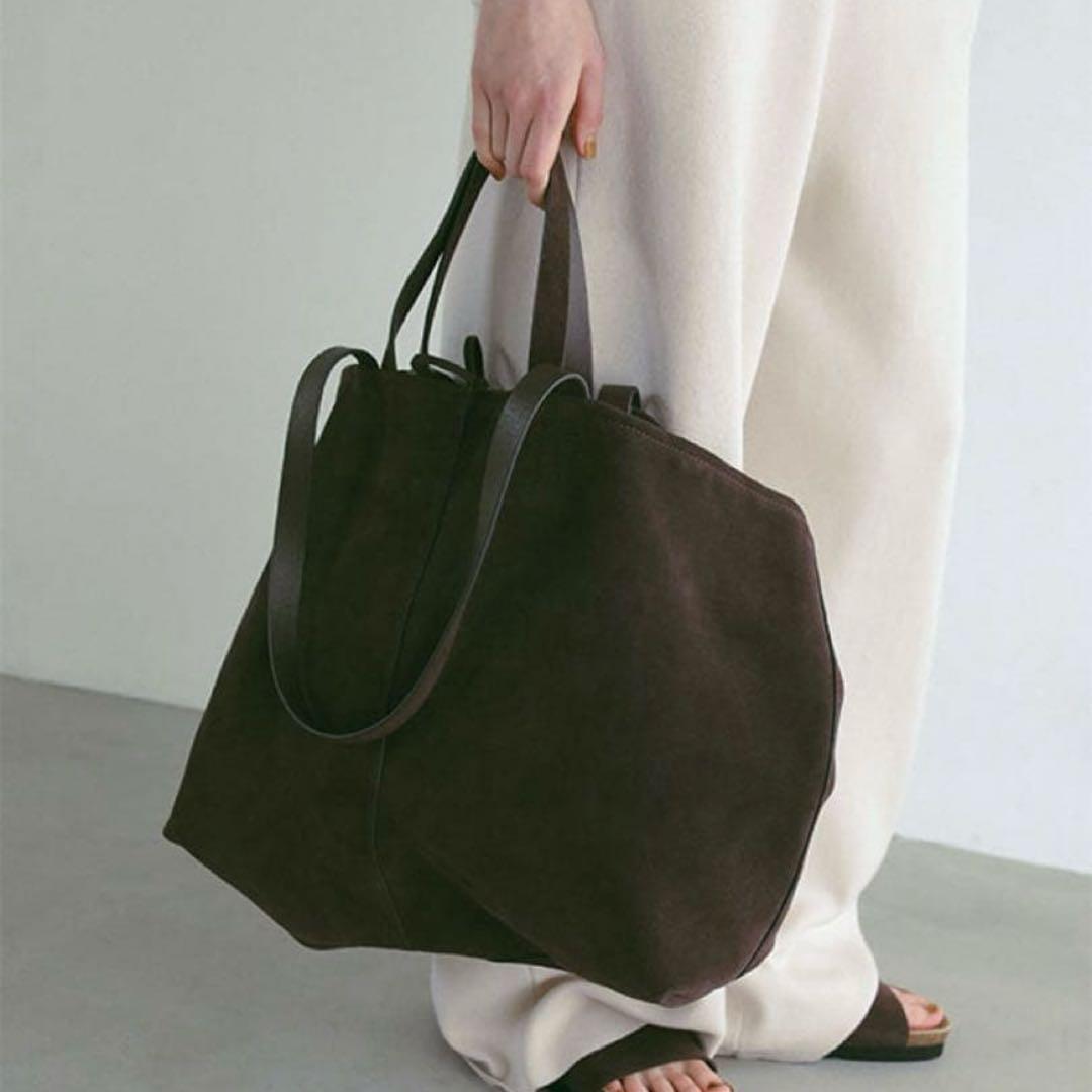 ETRE TOKYO 新作 完売 スウェードビッグトートバッグ スエード Bag