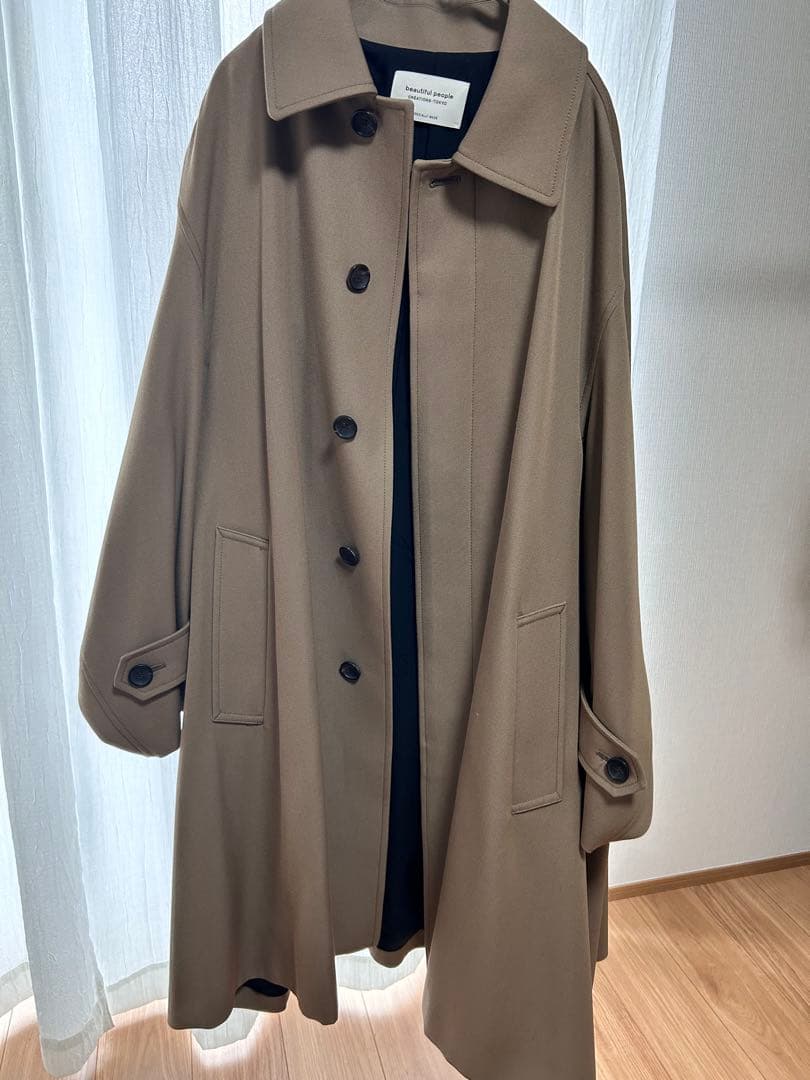 ビューティフルピープル＊ステンカラー　コットン　ポンチョ　美品