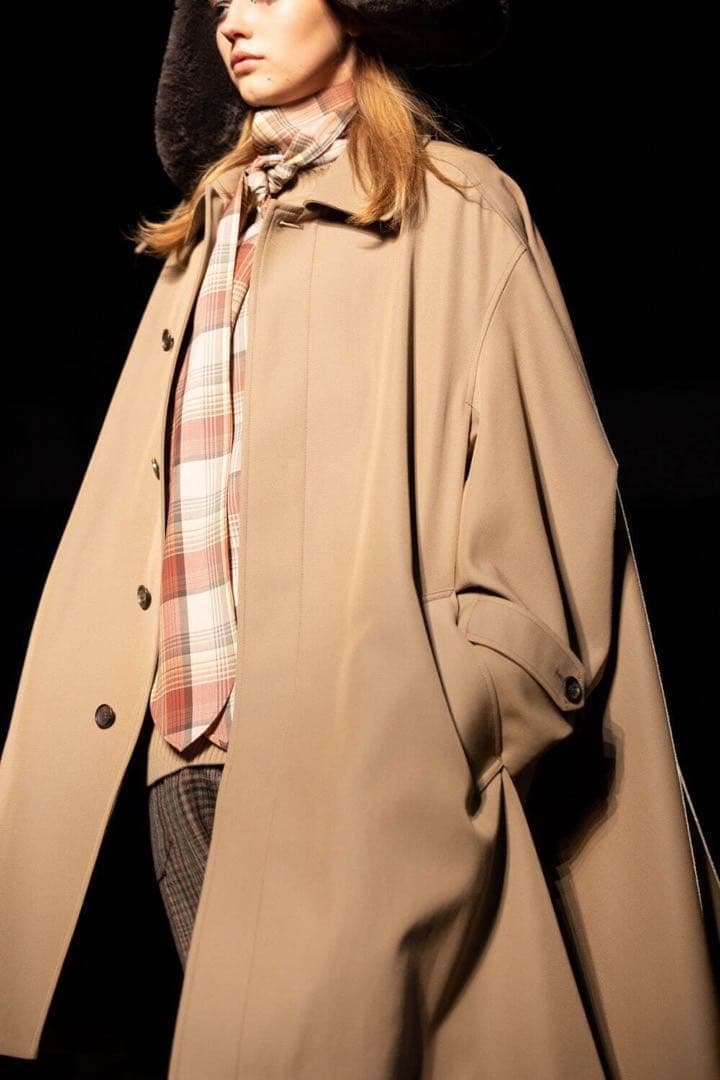 ビューティフルピープル＊ステンカラー　コットン　ポンチョ　美品