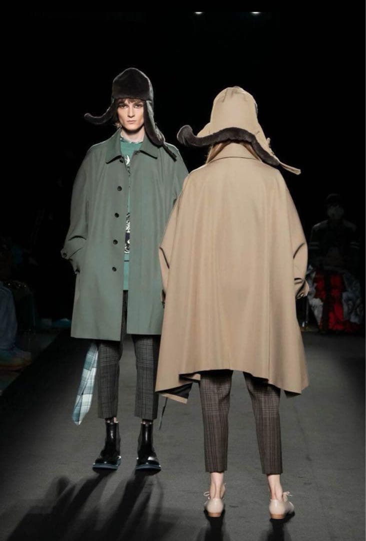 ビューティフルピープル＊ステンカラー　コットン　ポンチョ　美品