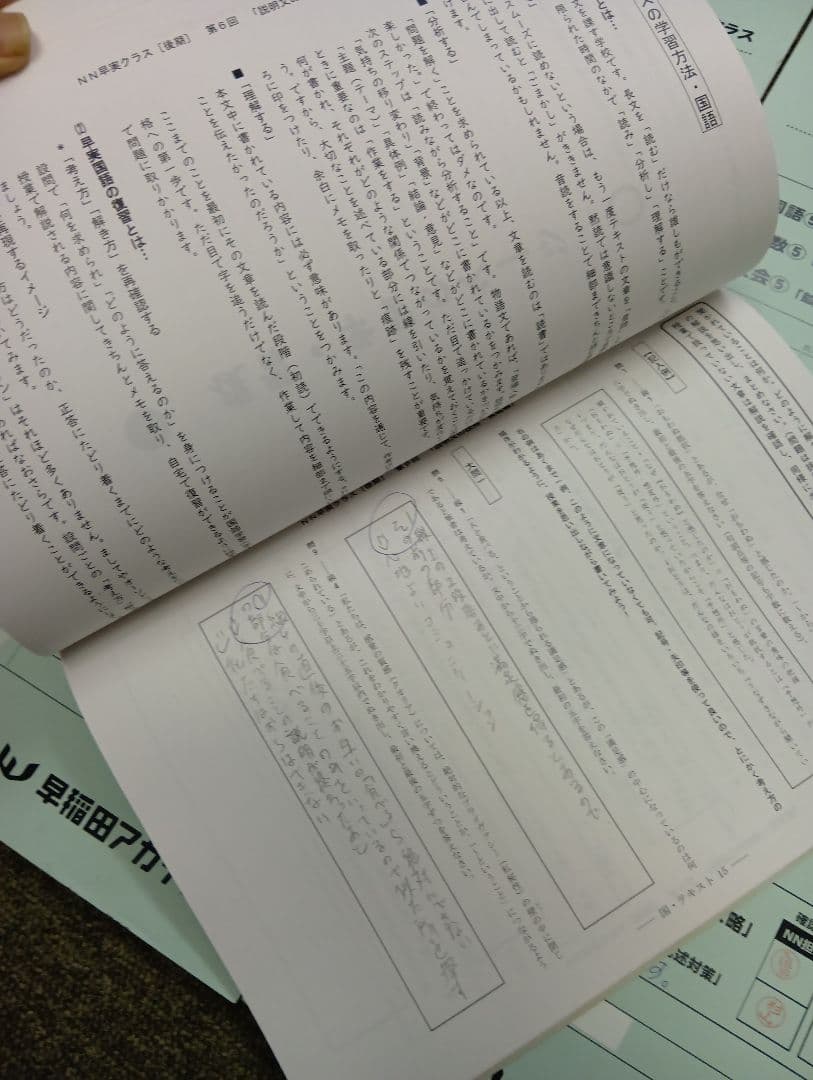 早稲田アカデミーNN早実　前期後期/日特/土特/夏期/正月/直前/副教材2024