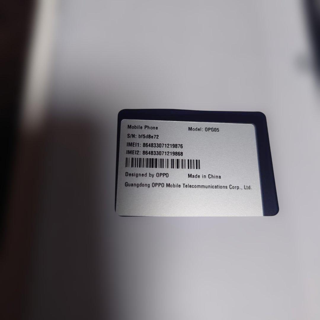 開封済新品即発送IMEI両方⭕️ oppo reno 13a ルミナスネイビー