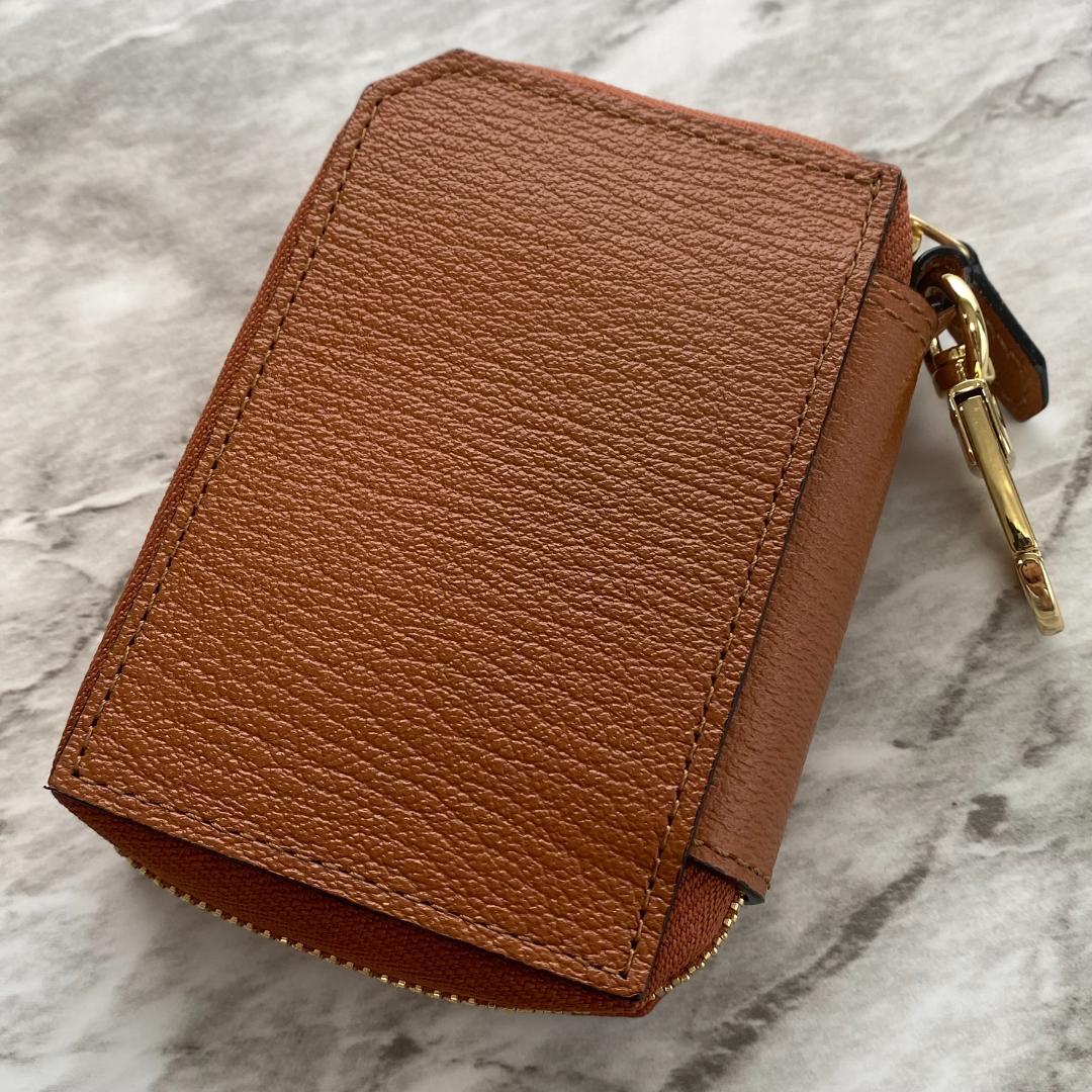 2285【新品 定価2.2万円】ラルコバレーノ★スマートWキーケース★ブラウン★