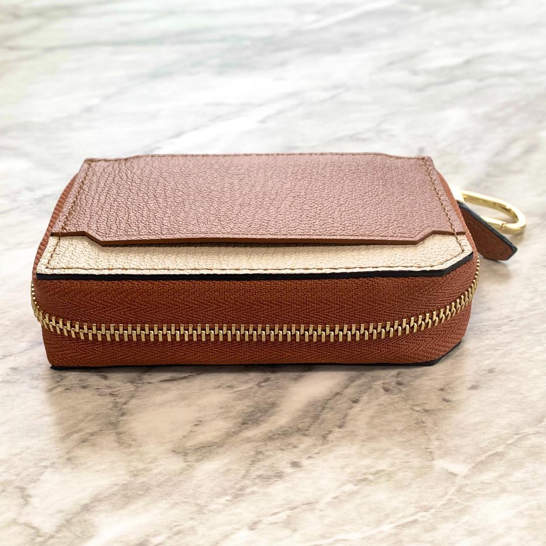 2285【新品 定価2.2万円】ラルコバレーノ★スマートWキーケース★ブラウン★