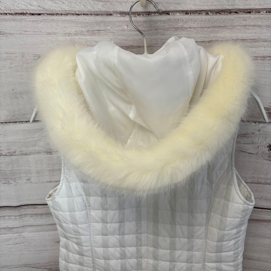 キャロウェイゴルフ　ゴルフウェア　S ワンピース　中綿ダウン　ファー付　ベスト