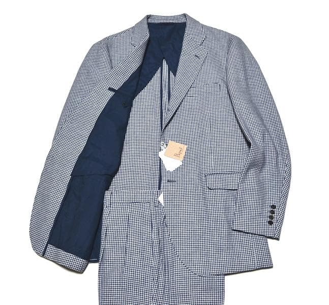 新品 タグ付き PAPAS パパス 千鳥柄スーツ Lサイズ 国内正規 日本製 ①