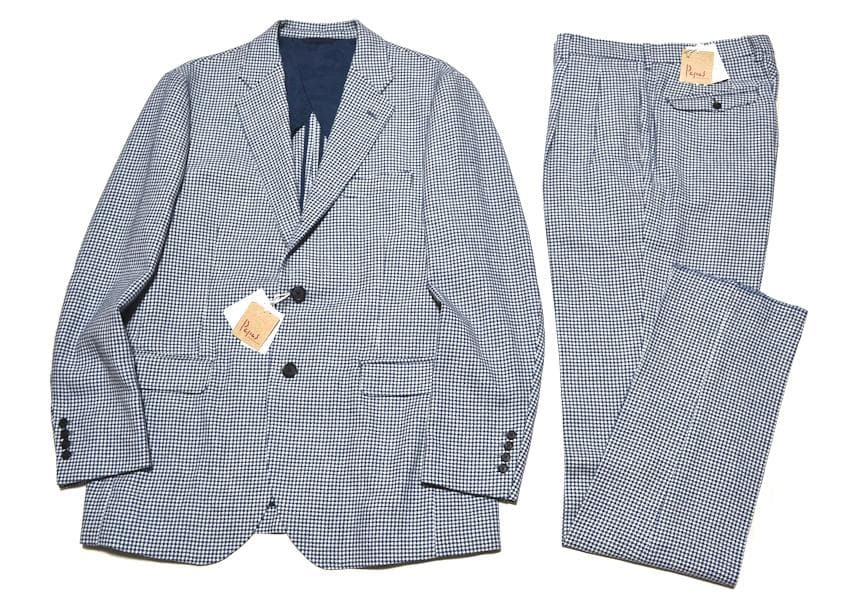 新品 タグ付き PAPAS パパス 千鳥柄スーツ Lサイズ 国内正規 日本製 ①