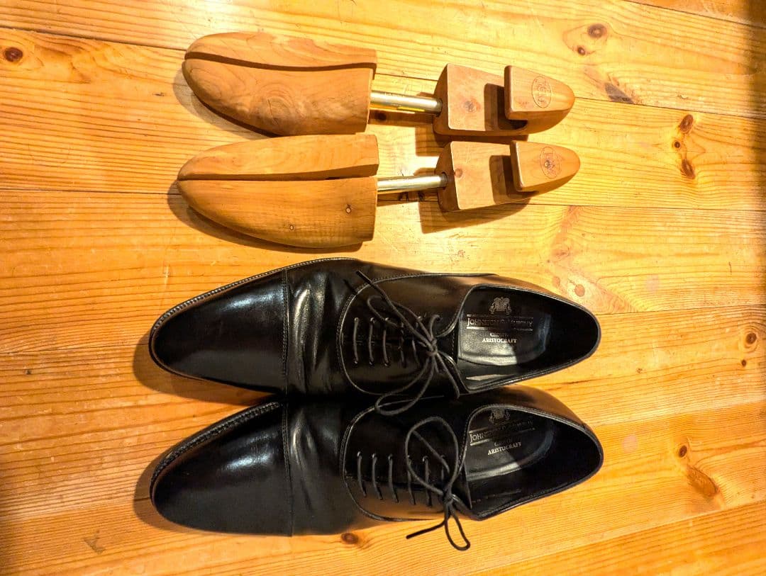 ジョンストン&マーフィー　クラウンアリストクラフト　サイズ8　 シューツリー付