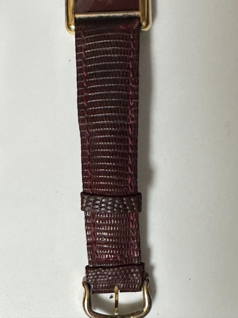 CARTIER カルティエ マストタンク MM手巻き 925 ボルドー