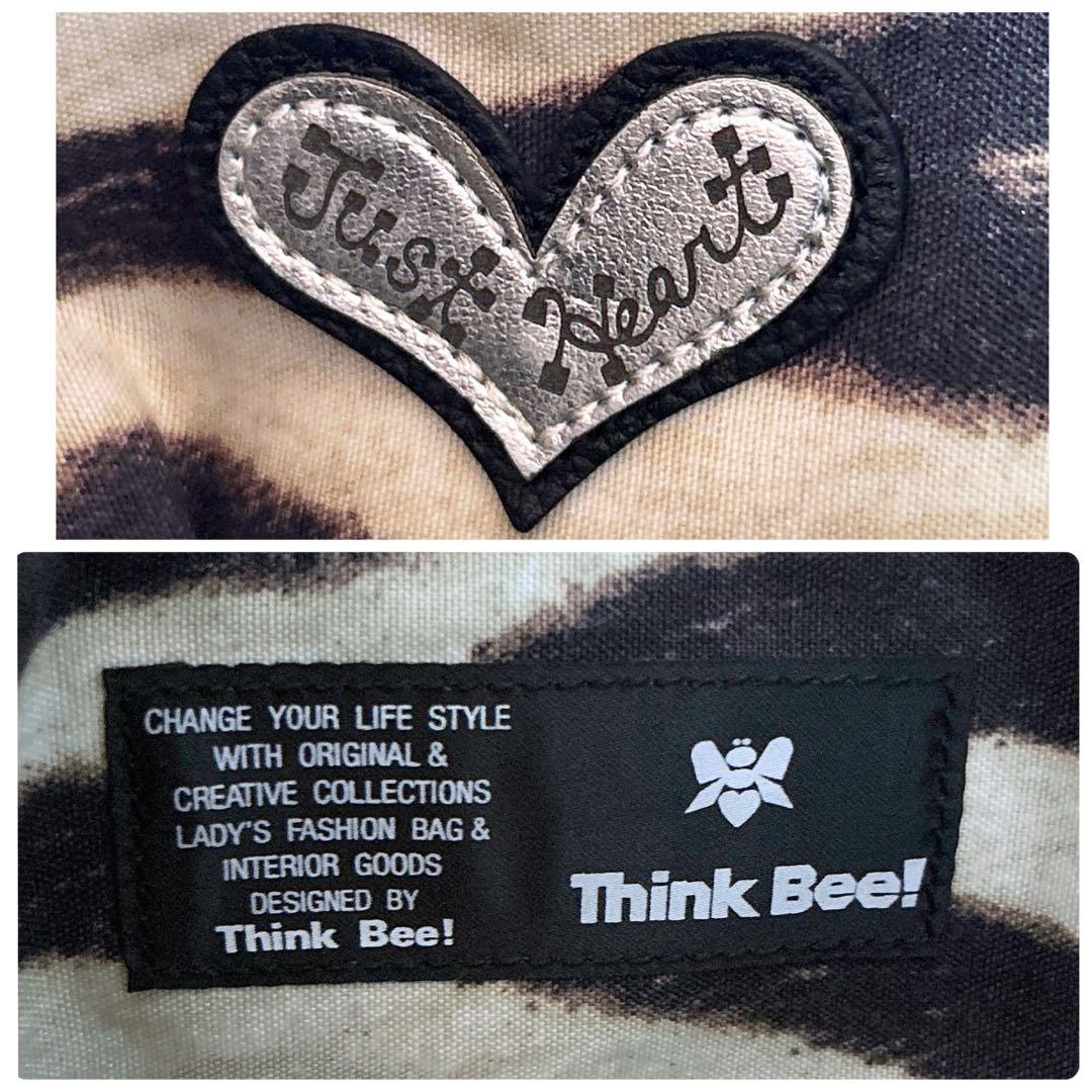 美品 シンクビー ワンショルダーバッグ スプマンテブルー デニム ハート