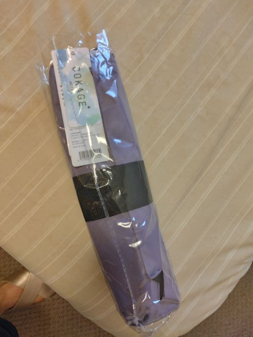 【未使用】COKAGE+ACTIVE自動開閉55cm晴雨兼用 グレイッシュプラム