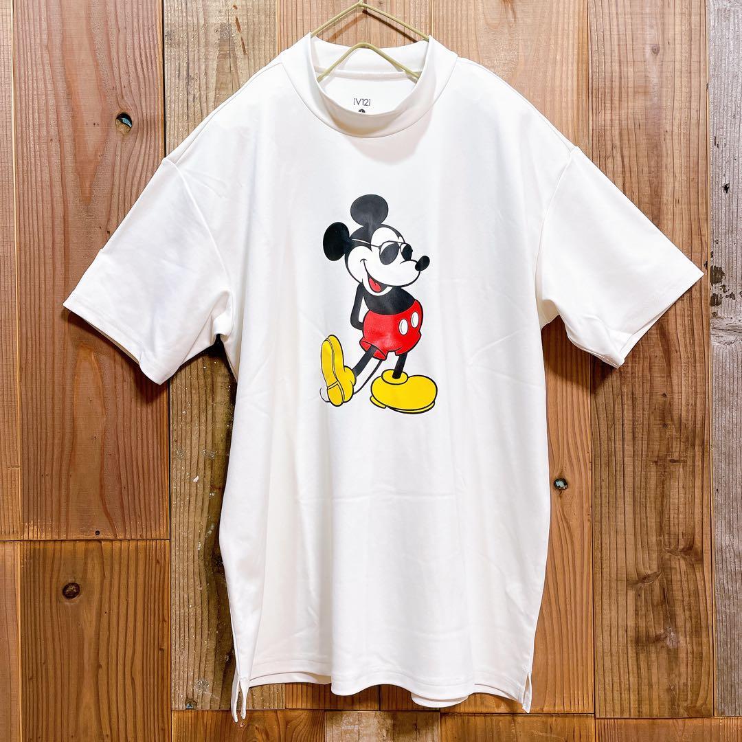 V12 ヴィトゥエルブ ディズニーコラボ ミッキー モックネック Tシャツ