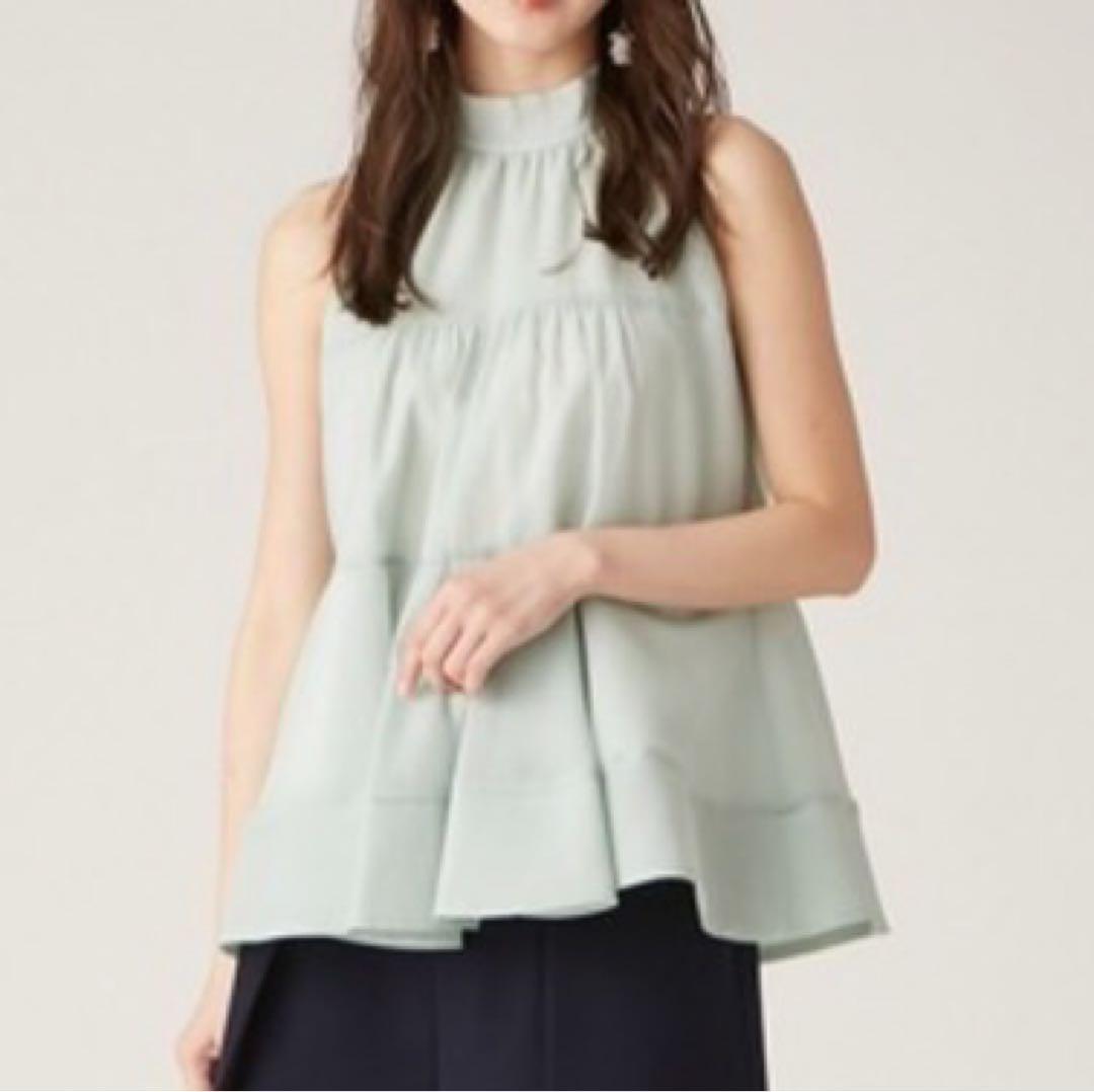 LILY BROWN アメスリティアードブラウス ミント