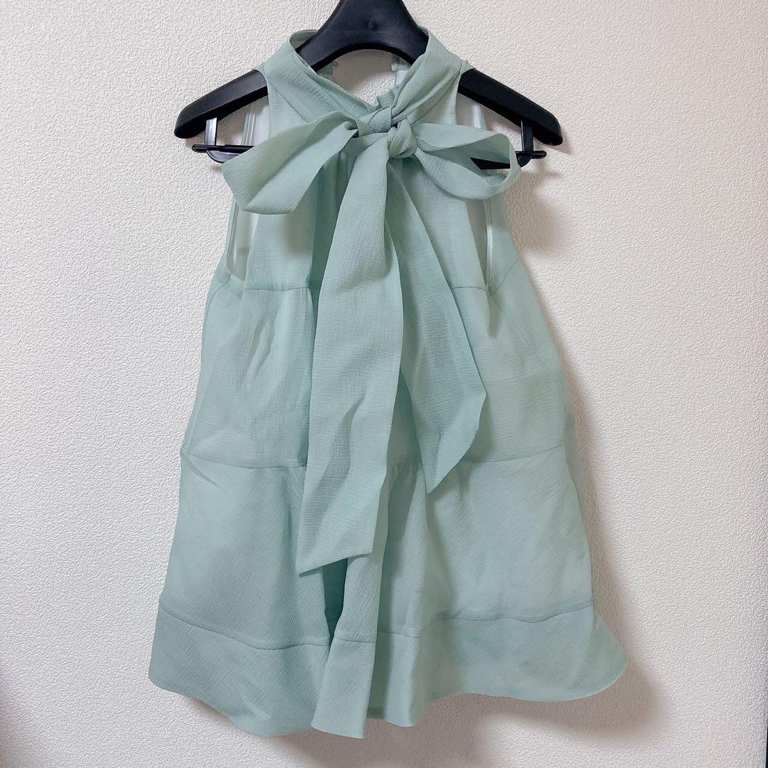 LILY BROWN アメスリティアードブラウス ミント