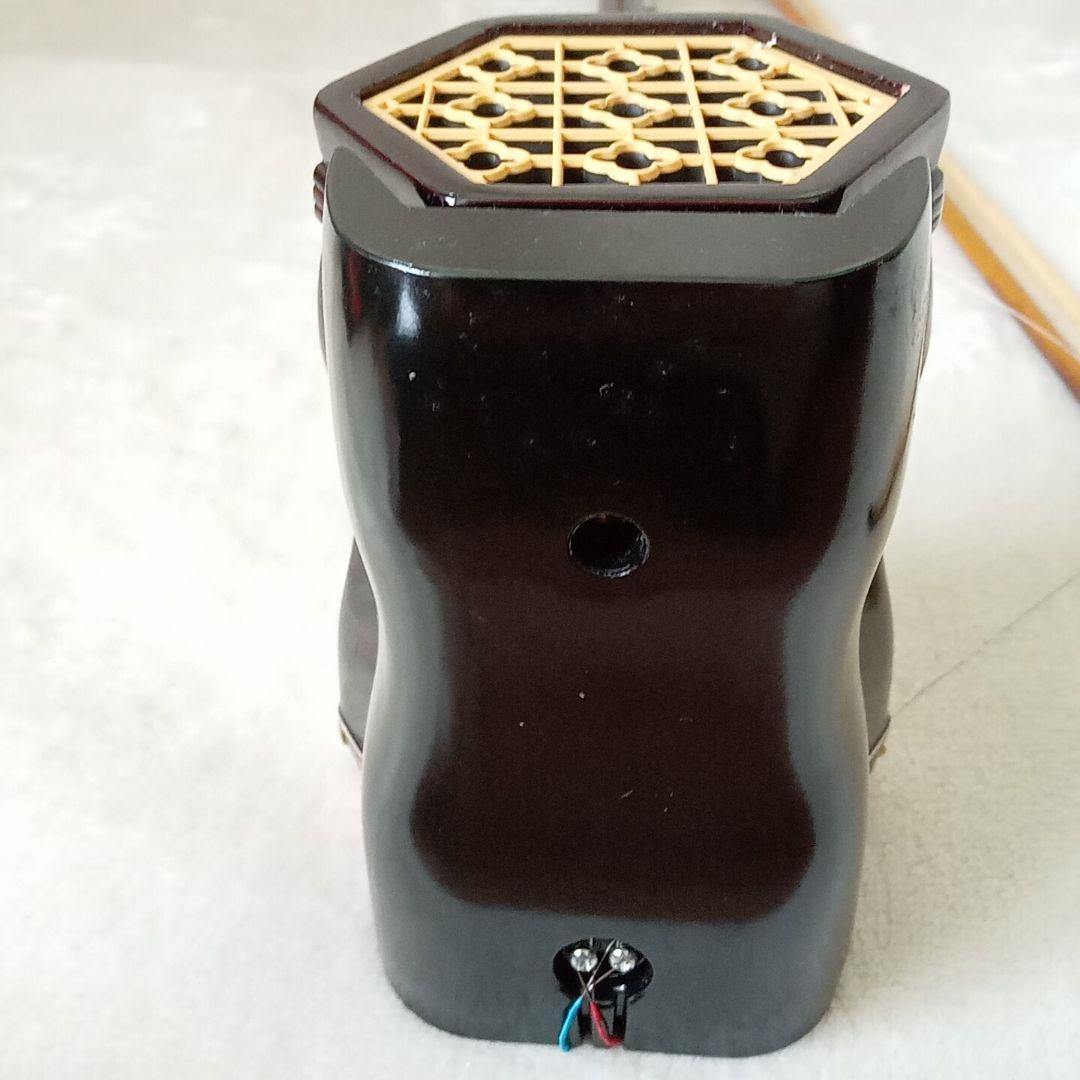 【美品】二胡&弓 楽器 中国上海 タグ付 本皮