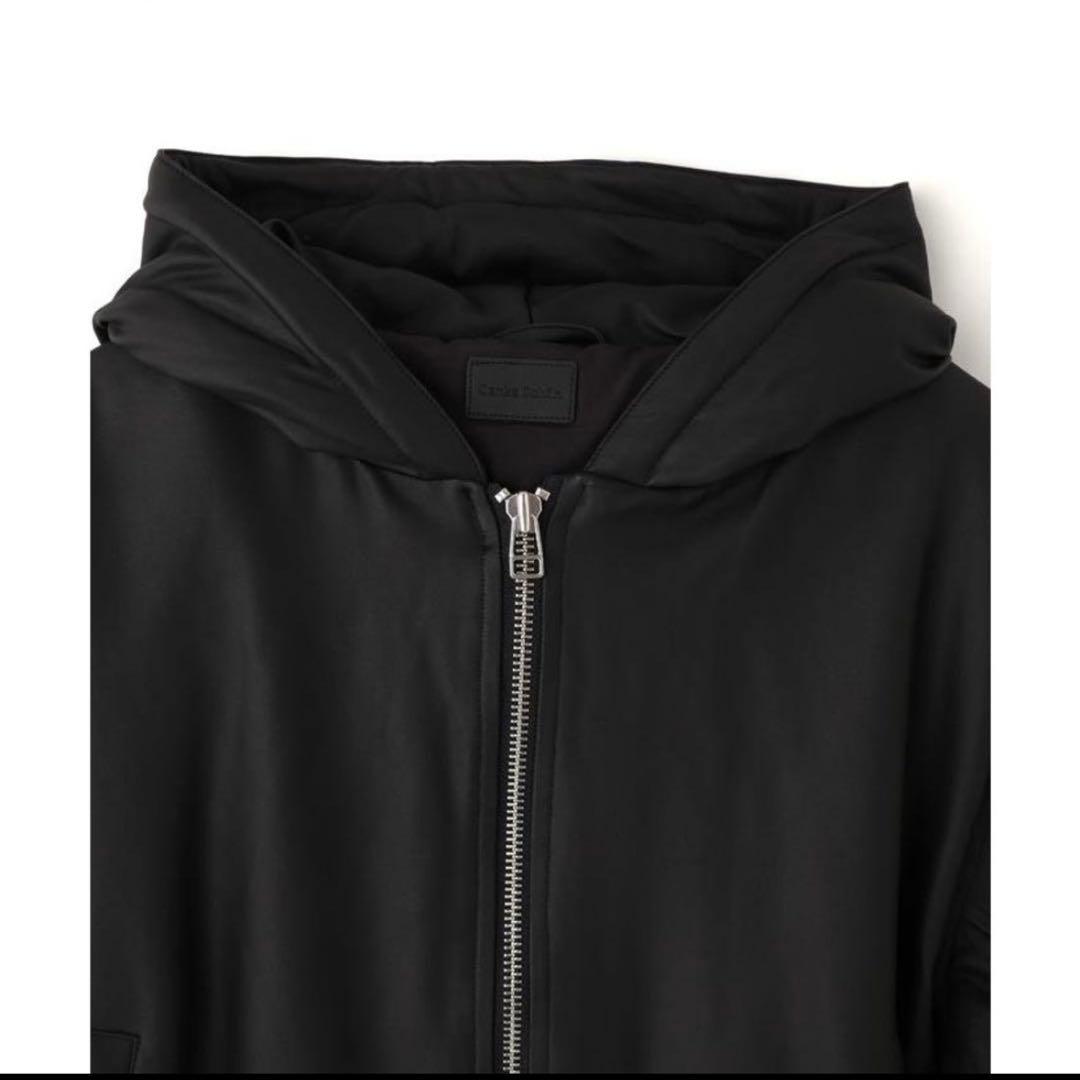 フェイクレザー フーデッドブルゾン DS/COATING HOODMA -1