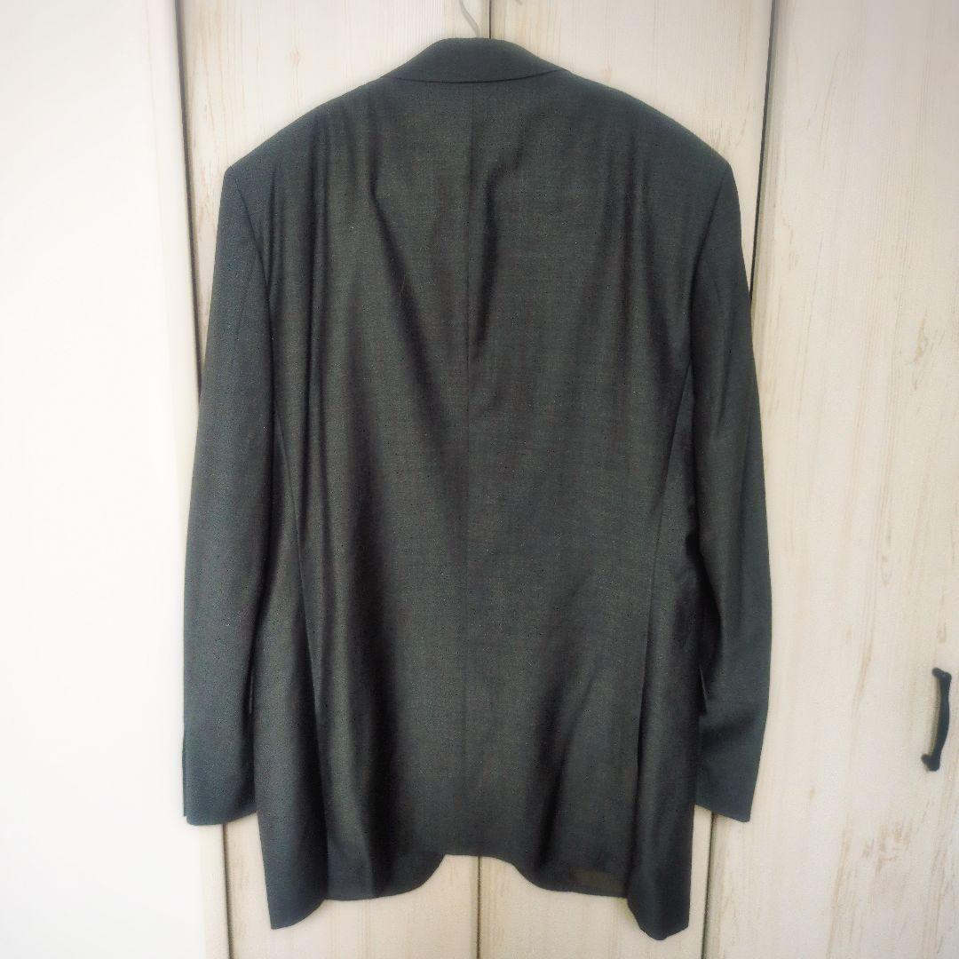 【希少A7/180cm】ダーバン スーツ LL モヘヤ混 濃紺 日本製 レナウン