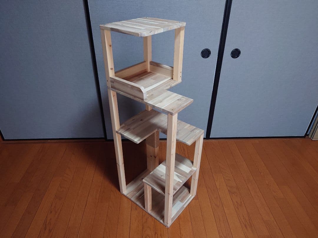 ①★★キャットタワー★キャットウオーク★ハンドメイド★爪研ぎ★猫★