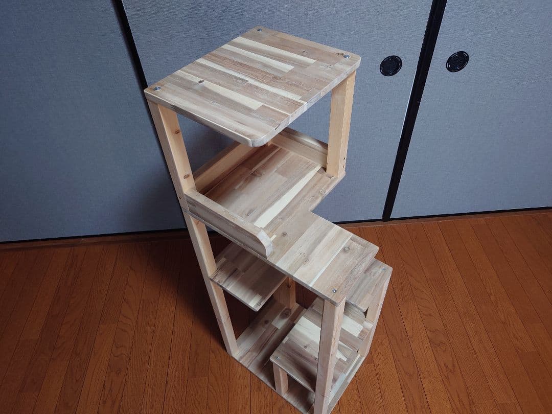 ①★★キャットタワー★キャットウオーク★ハンドメイド★爪研ぎ★猫★