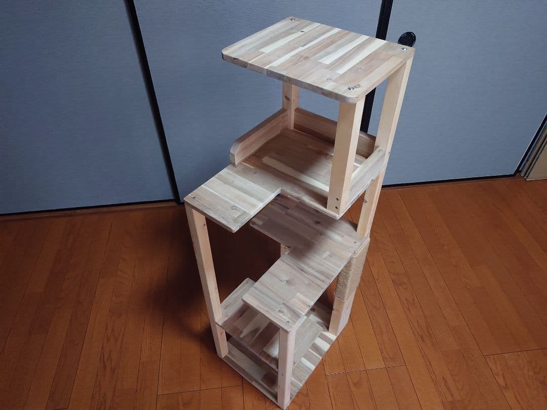 ①★★キャットタワー★キャットウオーク★ハンドメイド★爪研ぎ★猫★