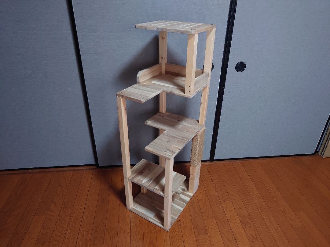 ①★★キャットタワー★キャットウオーク★ハンドメイド★爪研ぎ★猫★