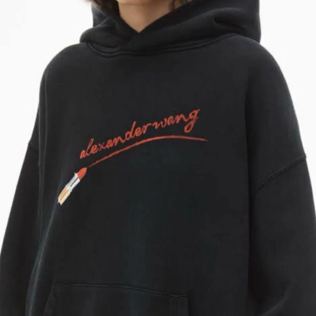 alexanderwang リップスティックプリント パーカー　XL
