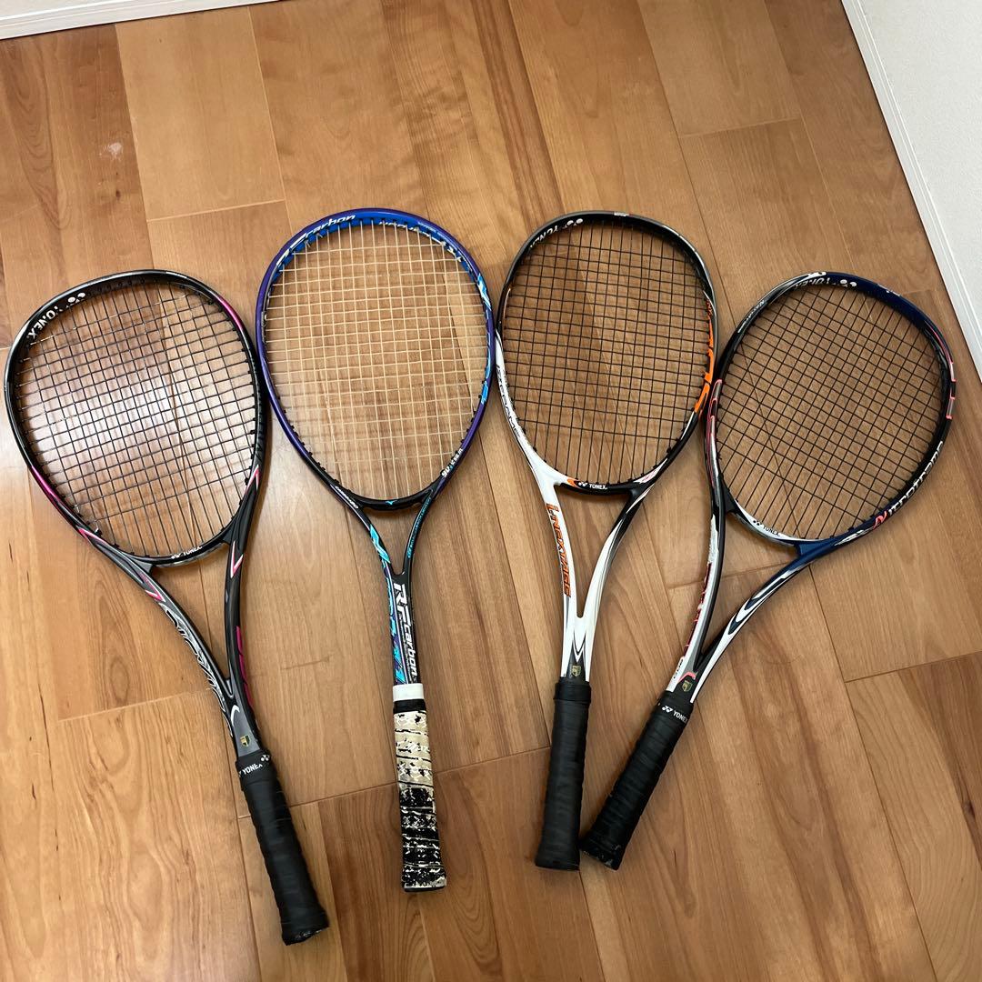 ソフトテニス　ラケット　4本セット