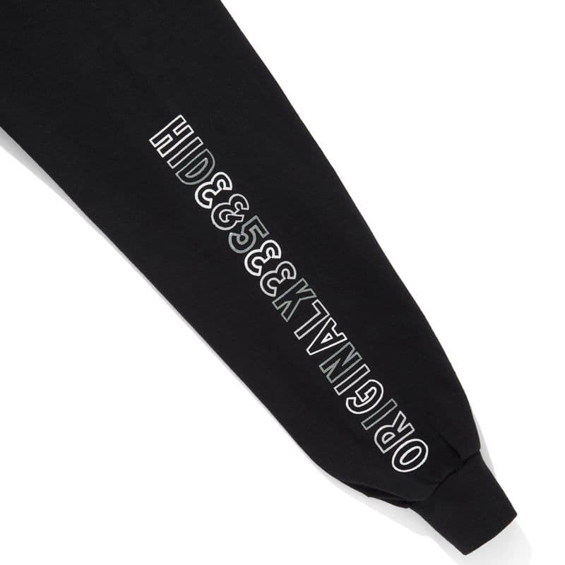 ブラック ロングスリーブ Tシャツ HIDE AND SEEK