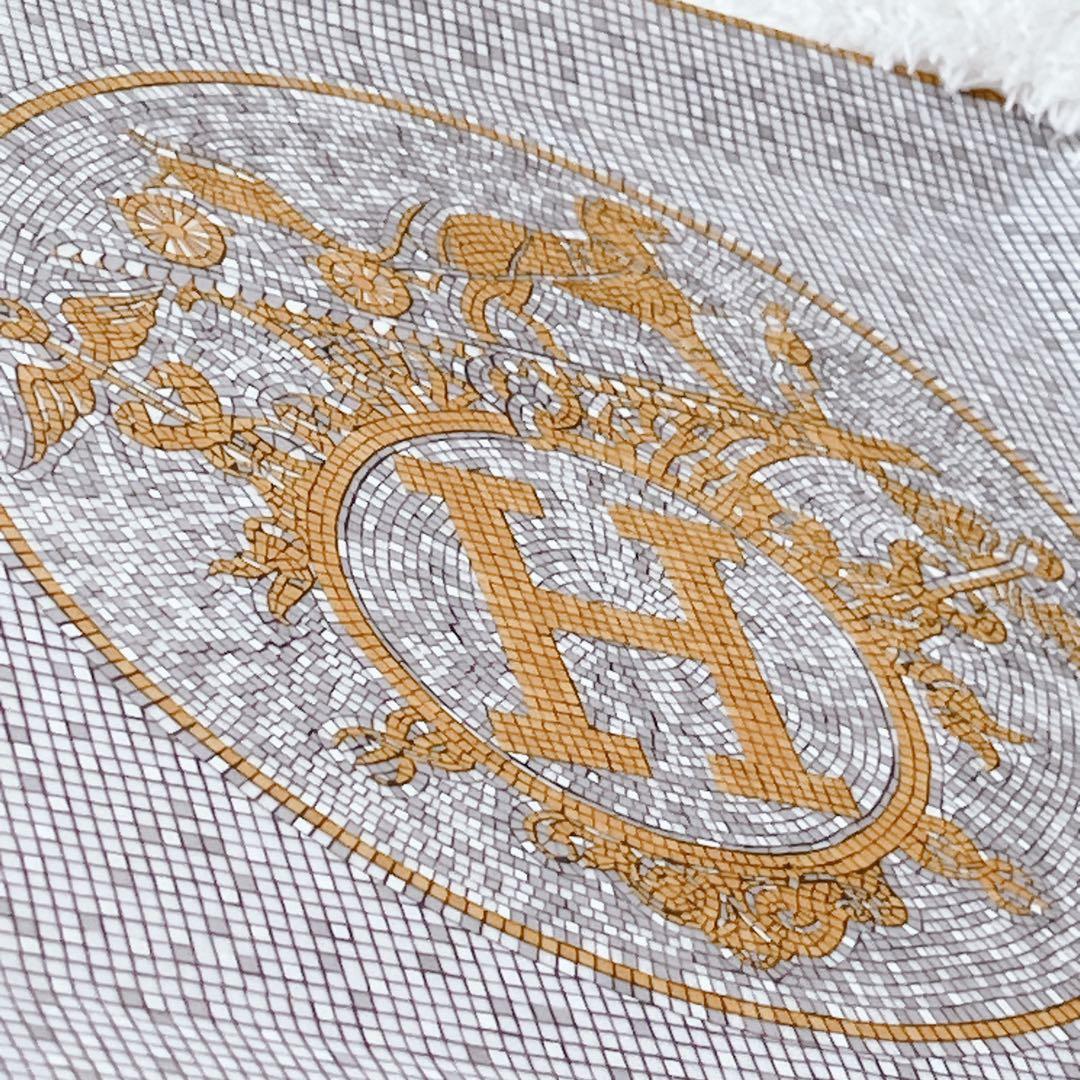 【極美品】 エルメス モザイク24 ヴァンキャトル スクエア プレート ゴールド