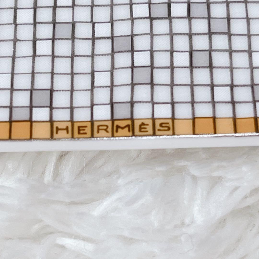 【極美品】 エルメス モザイク24 ヴァンキャトル スクエア プレート ゴールド