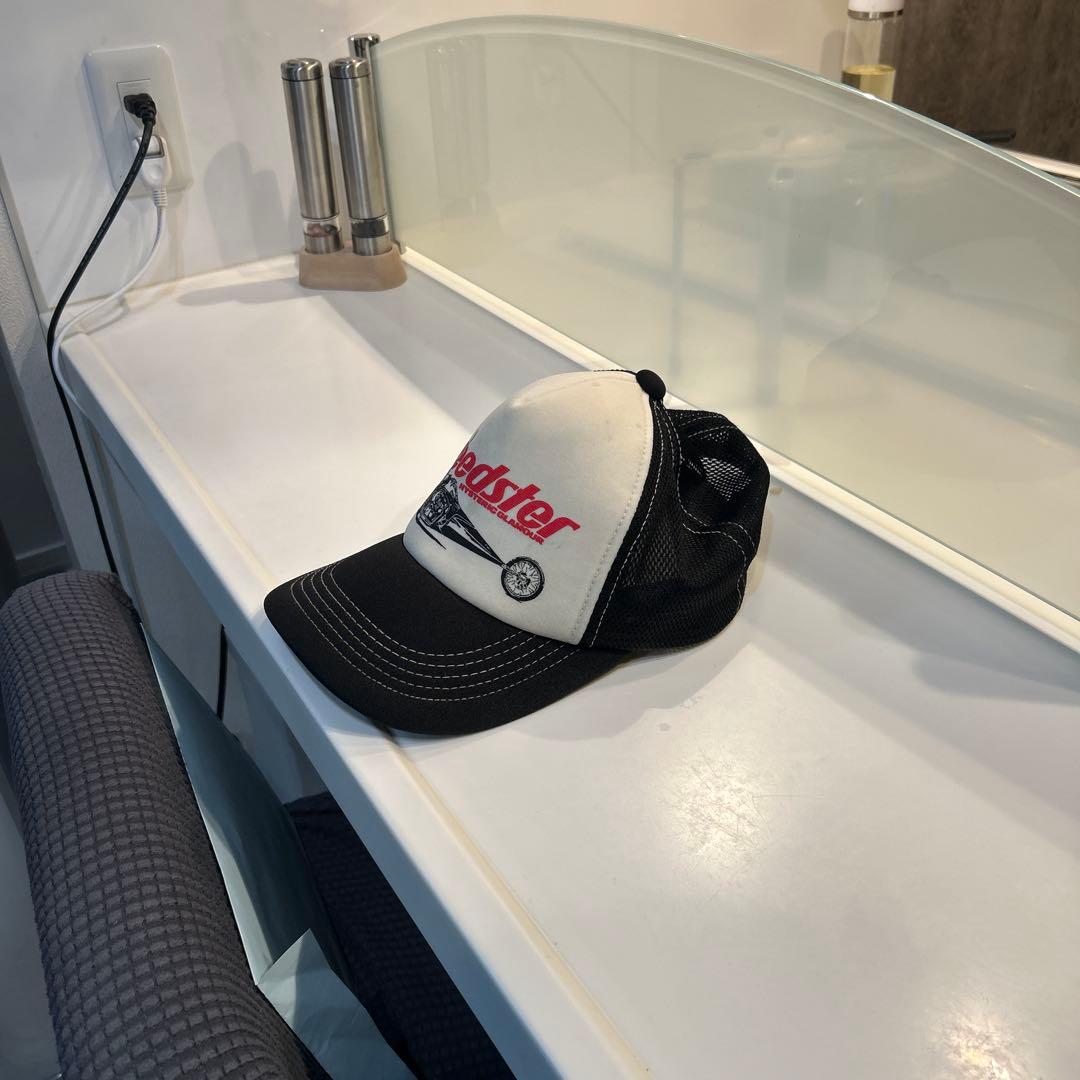 ヒステリックグラマーキャップ ホワイト/ブラック