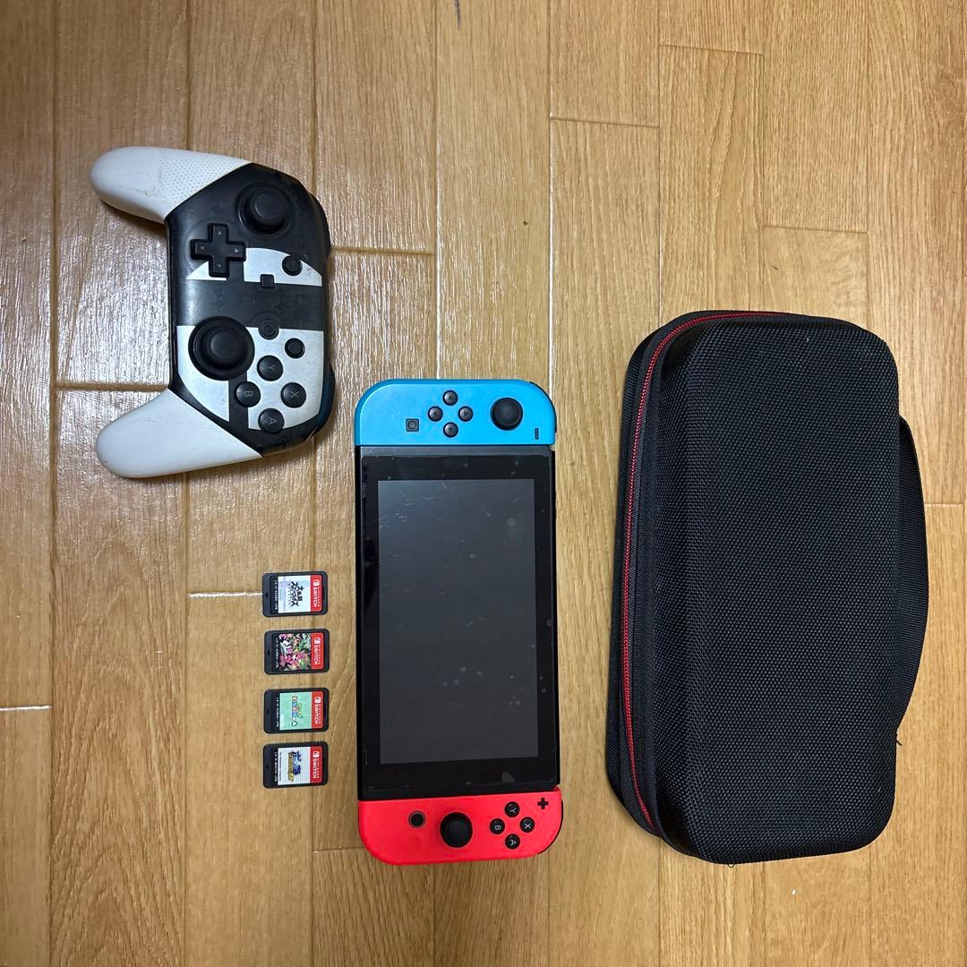 Nintendo Switch 本体 再初期型 コントローラー ケース付き