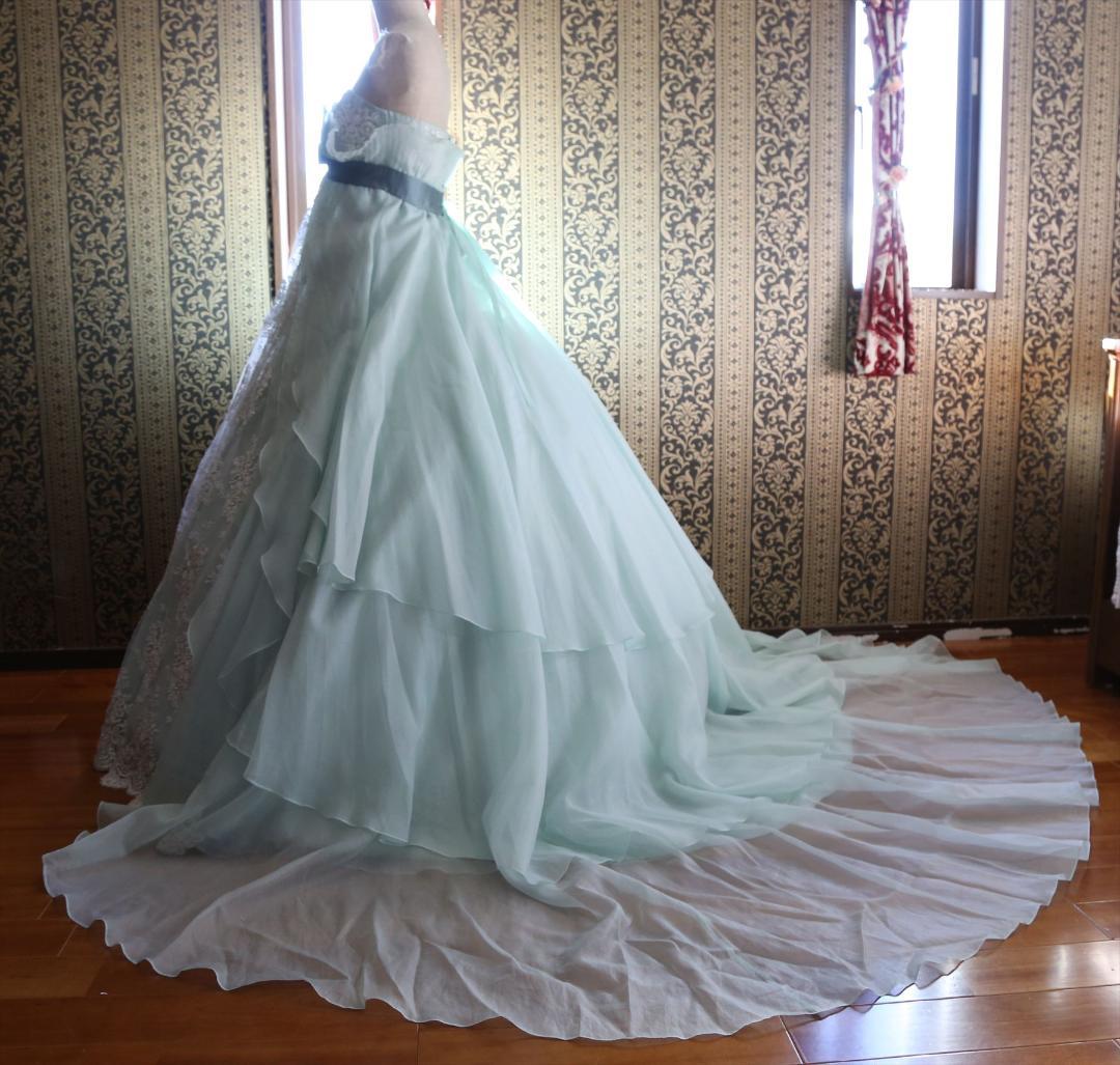 568ナチュラルビューティー高級ウエディングドレス9号11号13号カラードレス