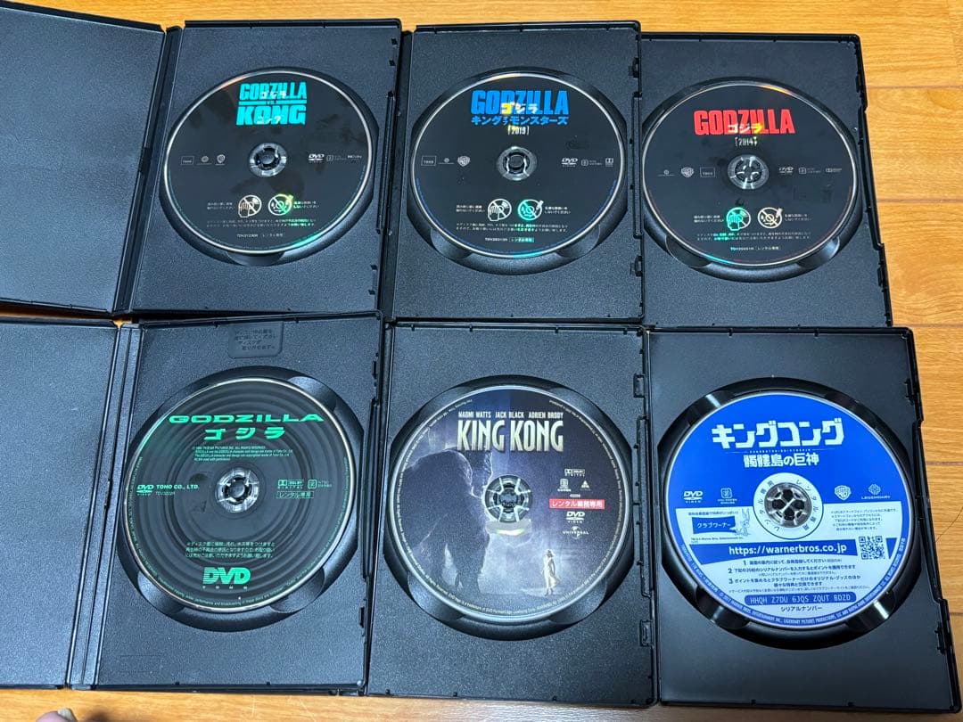 【送料無料】ハリウッド版 ゴジラ VS キングコング DVD 6点 セット