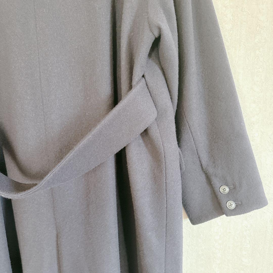 美品♦︎北欧暮らしの道具店 3WAYアレンジ襟のかろやかチェスターコート ネイビー