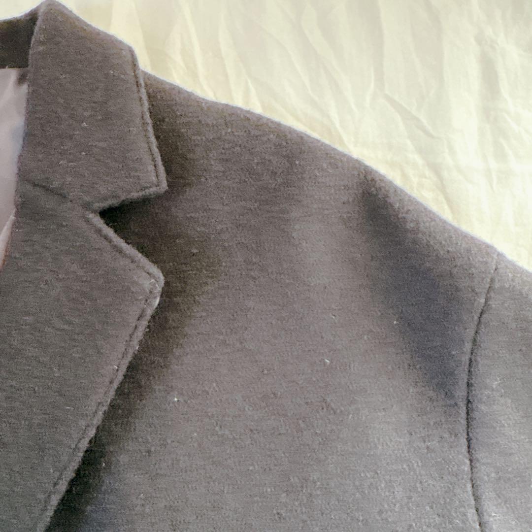 美品♦︎北欧暮らしの道具店 3WAYアレンジ襟のかろやかチェスターコート ネイビー